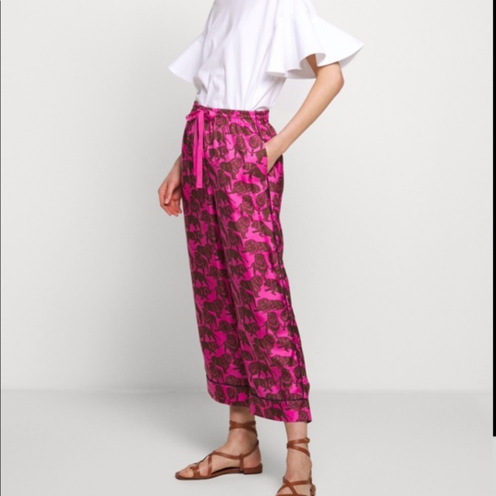 J. Crew collection silk lion pant NWOT